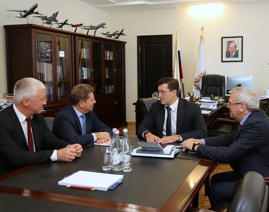 Никитин встретился с новым главой ООО «ЛУКОЙЛ-Нижегороднефтеоргсинтез» Богдановым