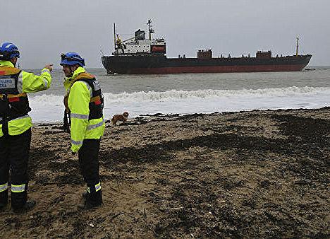 Сухогруз «Кузьма Минин», названный в честь лидера нижегородского ополчения, сел на мель у берегов Англии